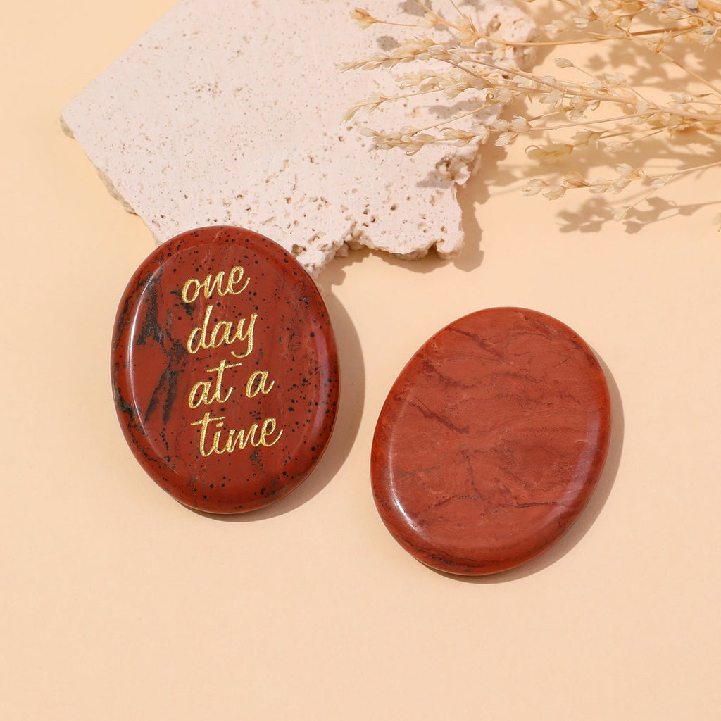One Day at a Time Pocket Crystal Stone