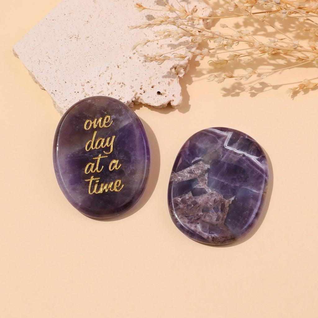One Day at a Time Pocket Crystal Stone