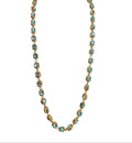Extra Long Crystal Necklace - Blue & Green