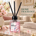 Cherry Blossom Scent Reed Diffuser Toilet Bathroom Bedroom Living Room Long Lasting Odor Eliminator Elegant Home Decor